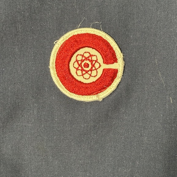 Vintage King Louie Pro Fit Navy‎ Blue Bomber Jacket USA Men's XL. Unknown Logo. - Picture 2 of 7